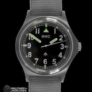 MWC 100m G10 waterbestendig General Service Horloge, Sweep Second – Zwart