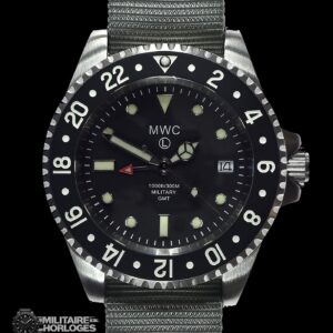MWC roestvrij staal GMT (Dual Time Zone) Militair Horloge with – NATO strap